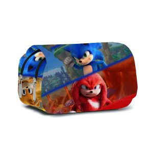 Sonic Pencil Case with Large Capacity