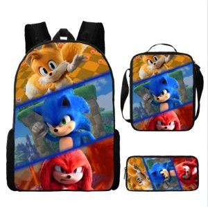 Backpack Sonic the Hedgehog – High-Quality School Bag Set