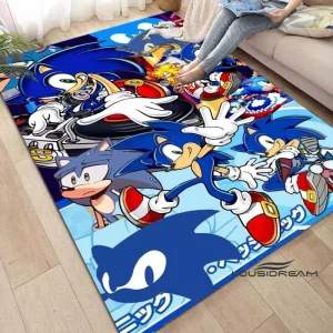 Sonic Area Rug – Cartoon Carpet for Children
