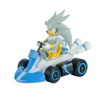 Silver Figure with 12cm car