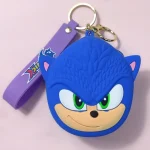Cute Sonic Keychain with Strap