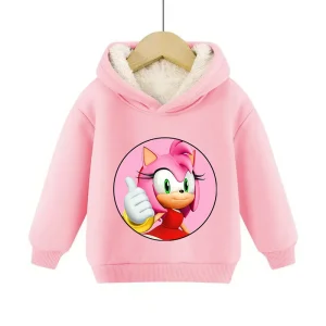 Costume Sonic Amy Rose Winter Hoodie 