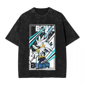 Sonic T shirt Silver the Hedgehog A12