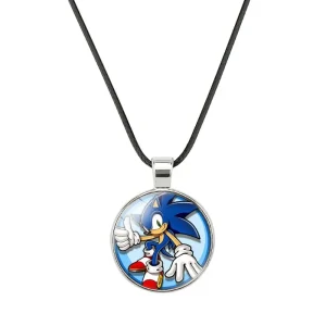 Sonic Character Necklace – Blue Hedgehog Design