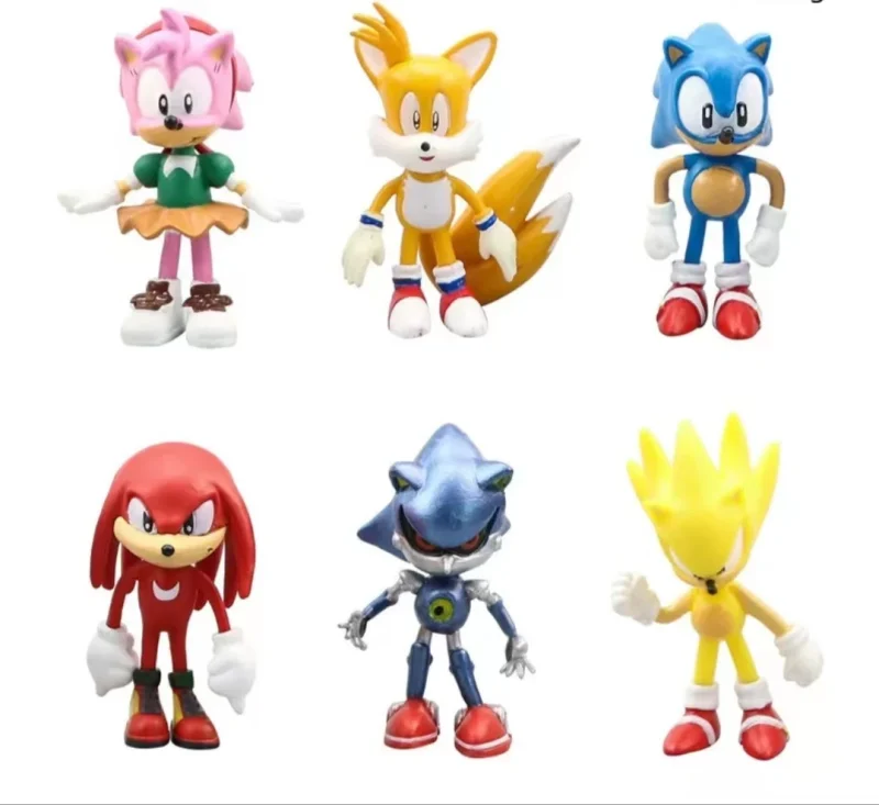 Sonic Action Figure Bundle – 6 Collectible Characters - Image 2