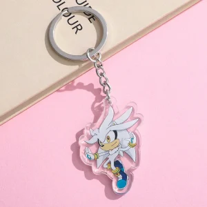 Sonic Silver the Hedgehog keychain