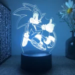 Sonic the Hedgehog 3D Illusion Lamp – LED Color-Changing Light