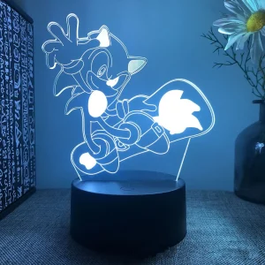 Sonic 3D Lamp – LED Light Projector with 7 Changing Colours
