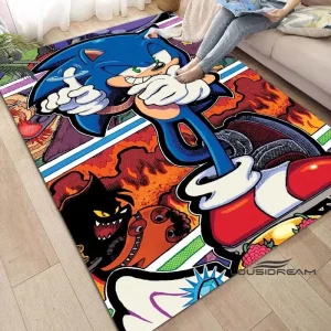 Sonic Gaming Room Carpet – Premium Floor Mat