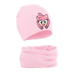 Sonic Beanie Amy Rose with Scarf