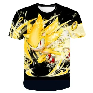 Action-Packed Sonic Tee for Kids