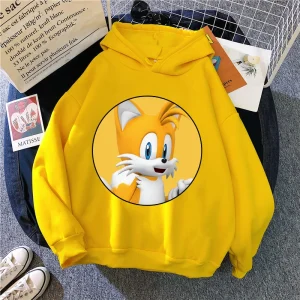 Sonic hoodie Tails Yellow 2025
