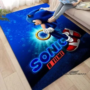 Sonic Character Rug – Soft Carpet for Play Area