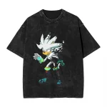 Sonic T shirt Silver the Hedgehog A5