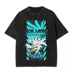 Sonic T shirt Silver the Hedgehog A7