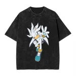 Sonic T shirt Silver the Hedgehog A6