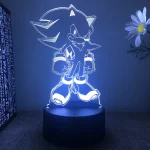 Sonic 3D Lamp – Ideal Bedroom Decor for Sonic Fans