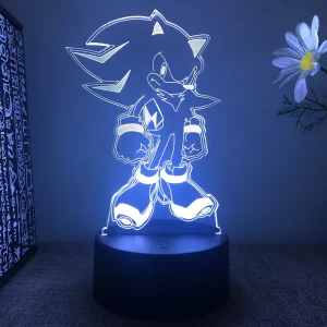 Sonic 3D Lamp – Ideal Bedroom Decor for Sonic Fans