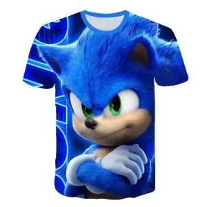 Sonic Print T-Shirt for Little Fans