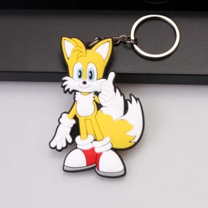 Glow-in-the-Dark Sonic Keychain – Light Up Your Gear