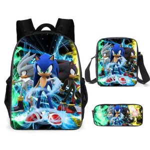 Backpack Sonic the Hedgehog – Ultimate 3-Piece School Bag Set