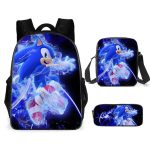 Sonic the Hedgehog Bookbag – Durable 3-in-1 Backpack Set