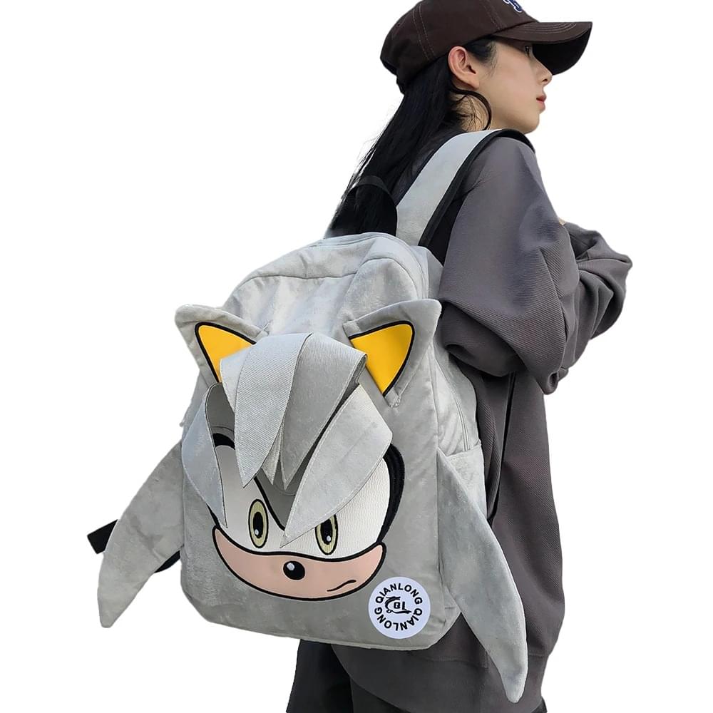 Shadow grey backpack: The ultimate accessory for Sonic fans! Shadow grey backpack: The ultimate accessory for Sonic fans!