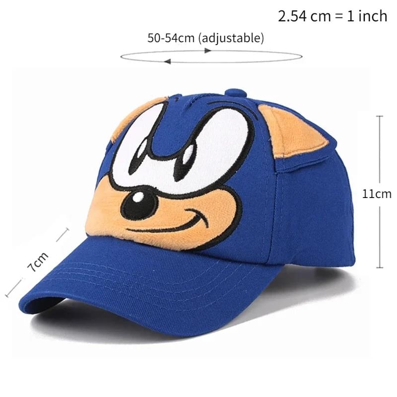 Sonic Cosplay Cartoon cap for kids - Image 2